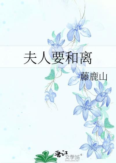 夫人要和离讲的什么